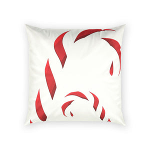 Red Candy Cane Velvet Pillow