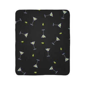 Dirty Martini Plush Soft Sherpa Throw Blanket