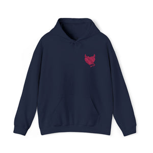 Embroidered Women's Hoodie – Wicked Heart Cozy Cotton Sweatshirt