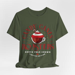 Candy Canes Roasters Christmas Coffee T-Shirt
