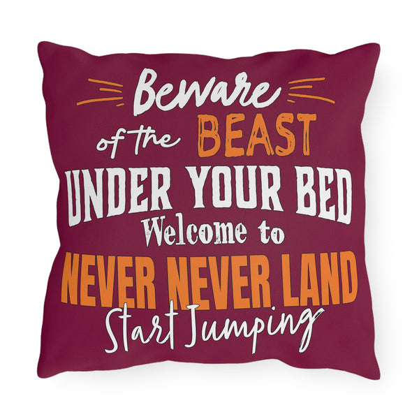 Virginia Tech Football Reversible Indoor Outdoor Couch Pillow