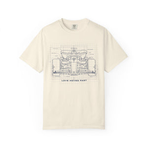 Race Car Blueprint Men's T-Shirt Comfort Colors®