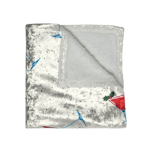 Martini Party Festive Christmas Throw Blanket
