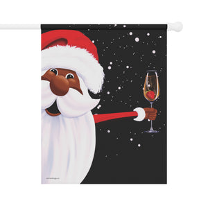 African American Christmas Flag - Weatherproof Garden Flag | Outdoor Holiday Decor