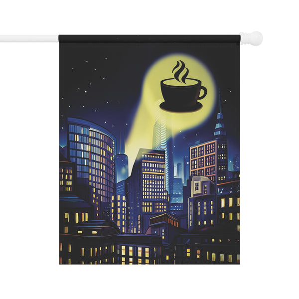 Batman Signal Coffee Lovers Yard Flag