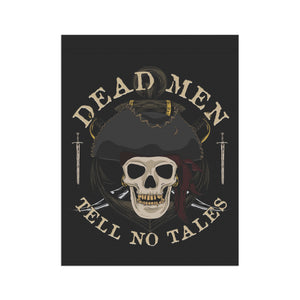 Garden flag with 'Pirate Skull Dead Men Tell No Tales' design