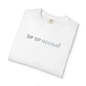Embroidered Sip Sip Hooray Comfort Colors® T-Shirt