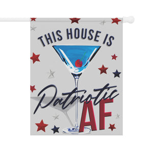 Garden flag with 'Patriotic AF Funny' design