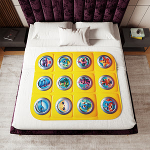 Yellow Sub Ocean Newborn Toddler Sherpa Baby Blanket