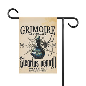 Apothecary Spider Venom Halloween Yard Flag