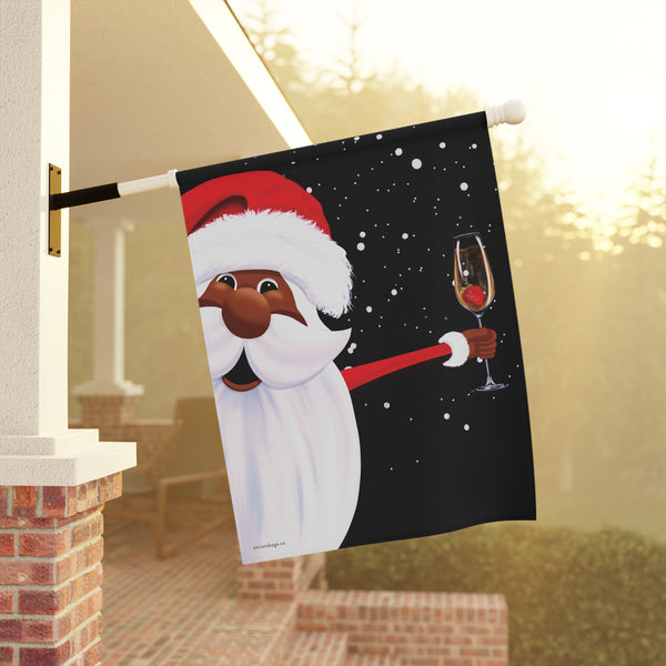 African American Christmas Flag - Weatherproof Garden Flag | Outdoor Holiday Decor