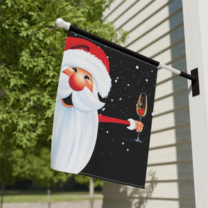 Funny Christmas Flag Champagne Party Santa Holiday Decor