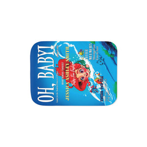 Personalized Little Mermaid Soft Sherpa Baby Blanket | Custom Gift