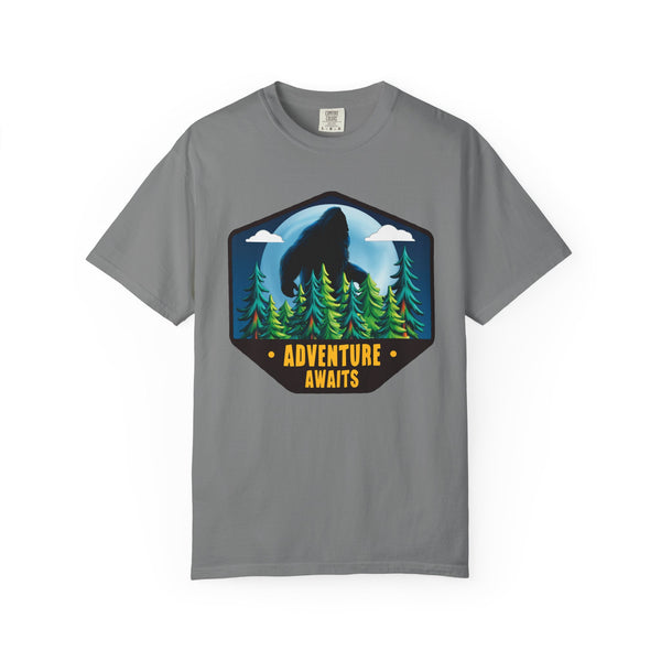 Comfort Colors® Bigfoot Adventure Awaits Funny Camping T-Shirt