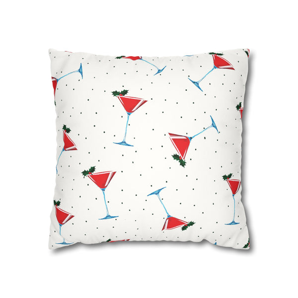 Martini Party Pillow Cover Holiday Throw Pillow