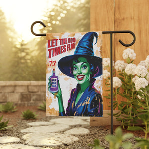 Witch Potion Vintage Retro Halloween Yard Flag