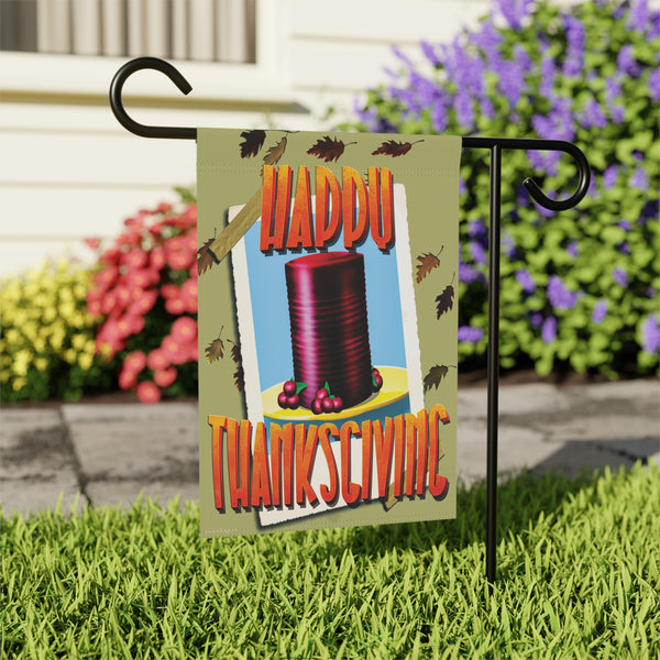 Retro Thanksgiving Cranberry Funny Holiday Yard Flag