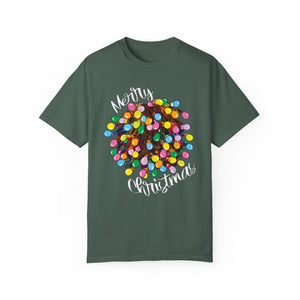 Comfort Colors® Tangled Lights Merry Christmas Funny T-Shirt