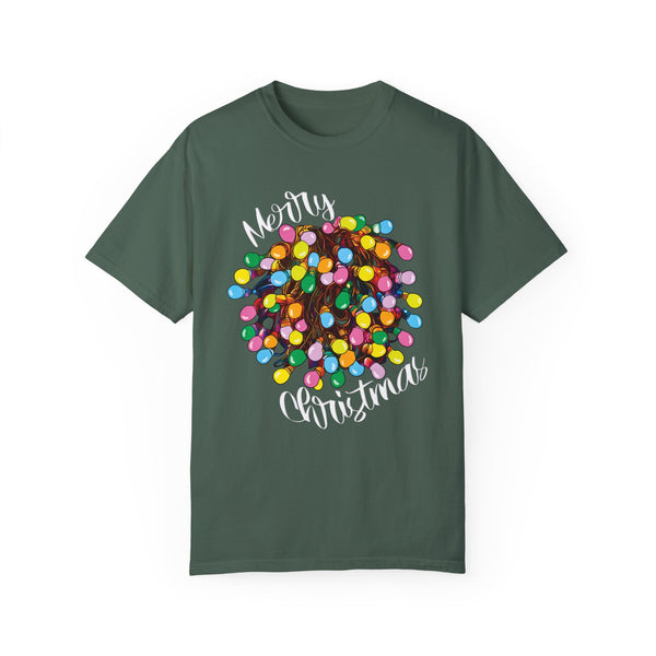 Comfort Colors® Tangled Lights Merry Christmas Funny T-Shirt