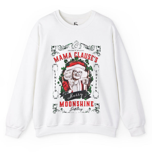 Mrs Clause Moonshine Funny Christmas Sweatshirt