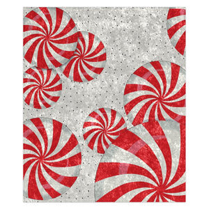 Candy Cane Christmas Throw Blanket