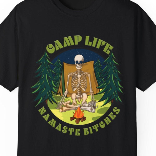 Comfort Colors© Namaste Bitches Yoga Skeleton T-Shirt