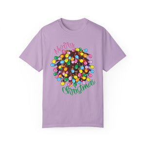 Comfort Colors® Tangled Lights Merry Christmas Funny T-Shirt