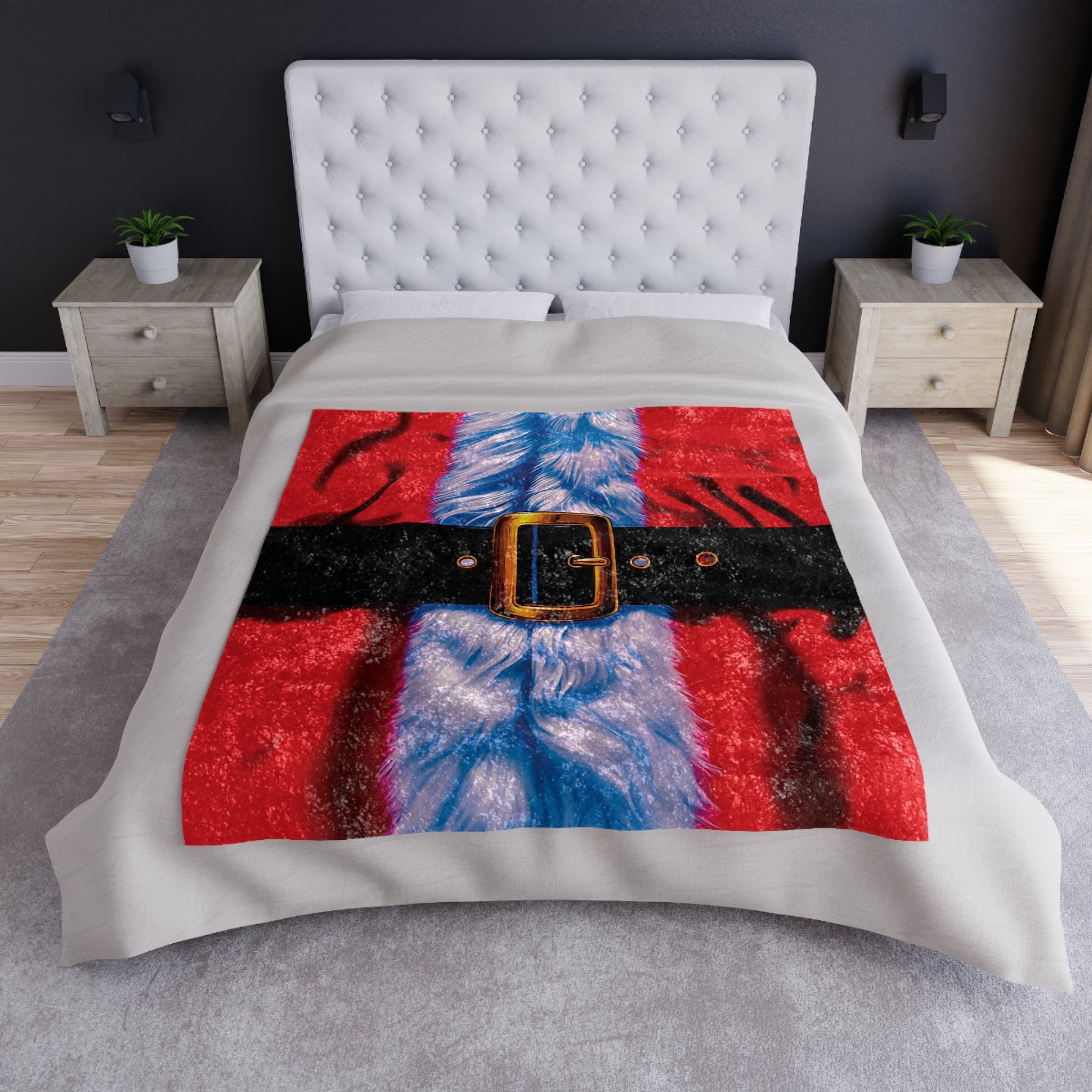 Santa Clause Suit Christmas Throw Blanket