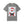 Gray t-shirt with a graphic of Santa Claus in a mugshot style design on a white background