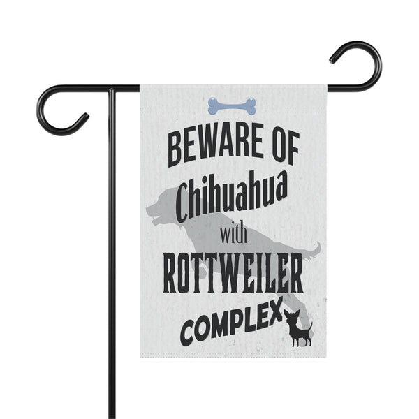 Beware of Chihuahua Dog Lovers Funny Yard Flag