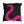 Pink Snake Black Indoor Outdoor Throw Pillow