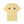 Yellow t-shirt with red, white, and blue paw prints on a white background