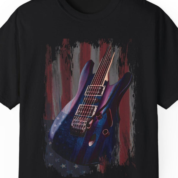 Comfort Colors© American Rock Guitar Patriotic USA T-Shirt