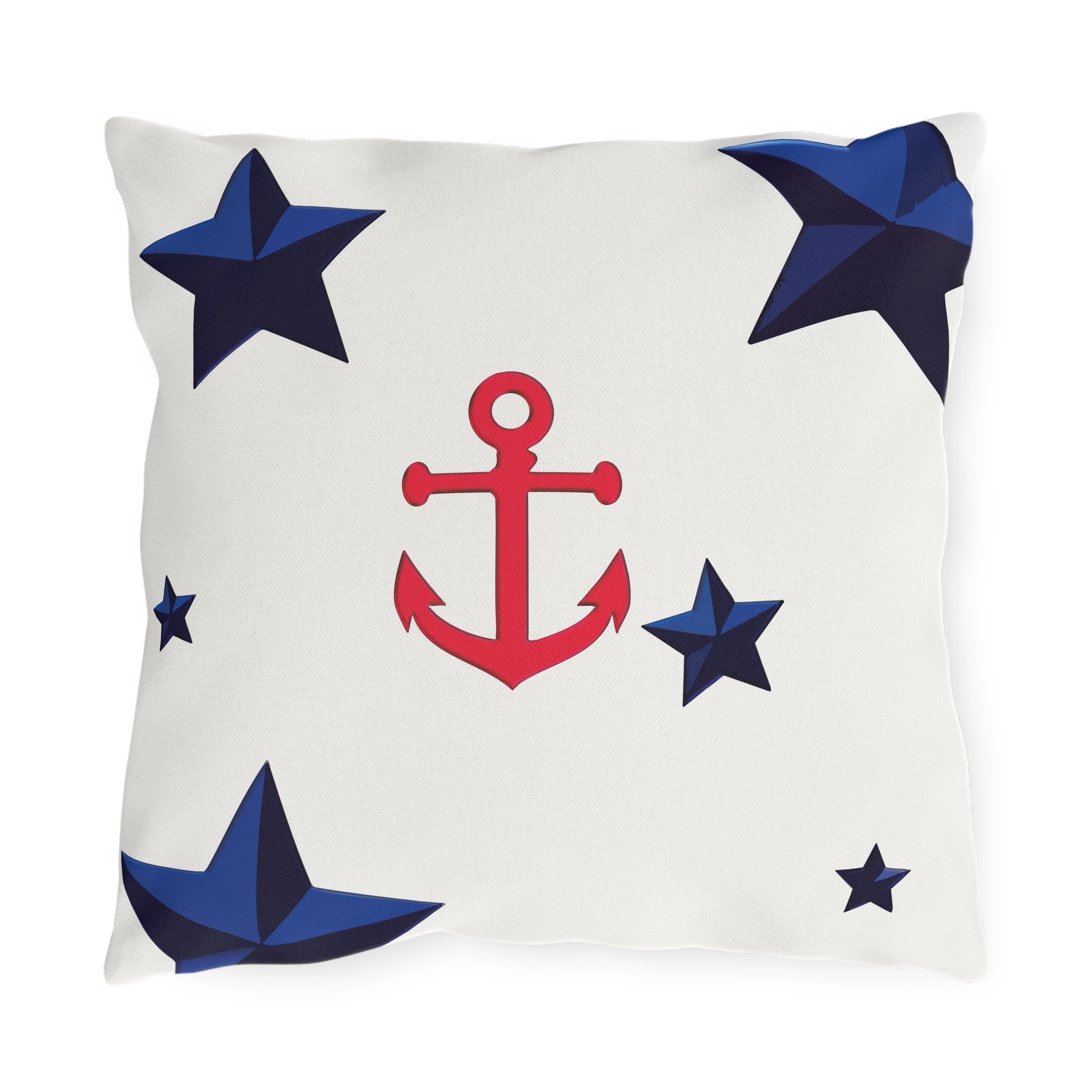 Nautical Patriotic Decor Outdoor Indoor Accent Pillow
