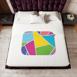 Comics Pop Art Soft Sherpa Baby Blanket