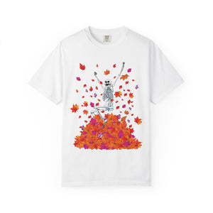 Fall Lovers Skeleton Halloween T-Shirt Comfort Colors®
