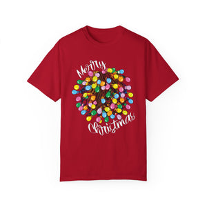 Comfort Colors® Tangled Lights Merry Christmas Funny T-Shirt