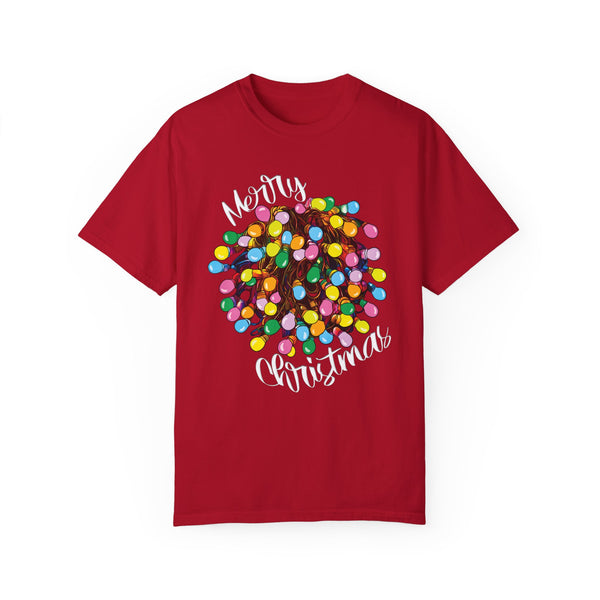 Comfort Colors® Tangled Lights Merry Christmas Funny T-Shirt