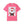 Pink t-shirt with a graphic of Santa Claus on a mugshot background