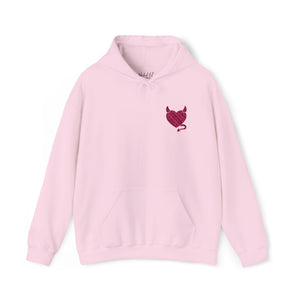 Embroidered Women's Hoodie – Wicked Heart Cozy Cotton Sweatshirt