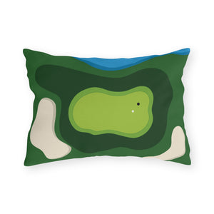 Golfers Outdoor Indoor Patio Throw Pillow