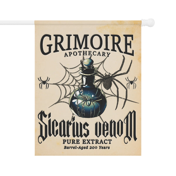 Apothecary Spider Venom Halloween Yard Flag