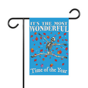 Fall Lovers Funny Halloween Skeleton Yard Flag