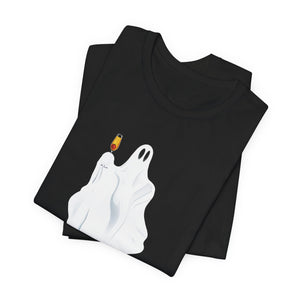 Champagne Ghost Cute Halloween T-Shirt