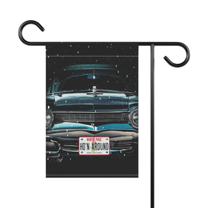 Garden flag with 'Funny Christmas Durable Outdoor Holiday' design