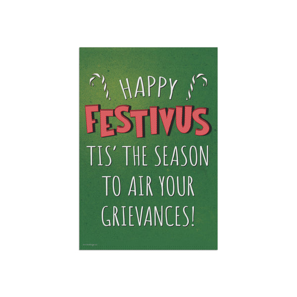 Happy Festivus Air Your Grievances Funny Christmas Flag
