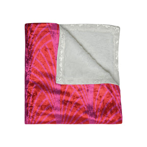 Pink & Orange Art Deco Decorative Throw Blanket
