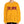 Close up of a yellow sweatshirt that says Start Jumping