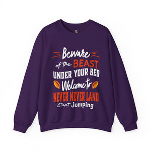 sweatshirt with 'Virginia Tech Football Game Day' design on a plain background