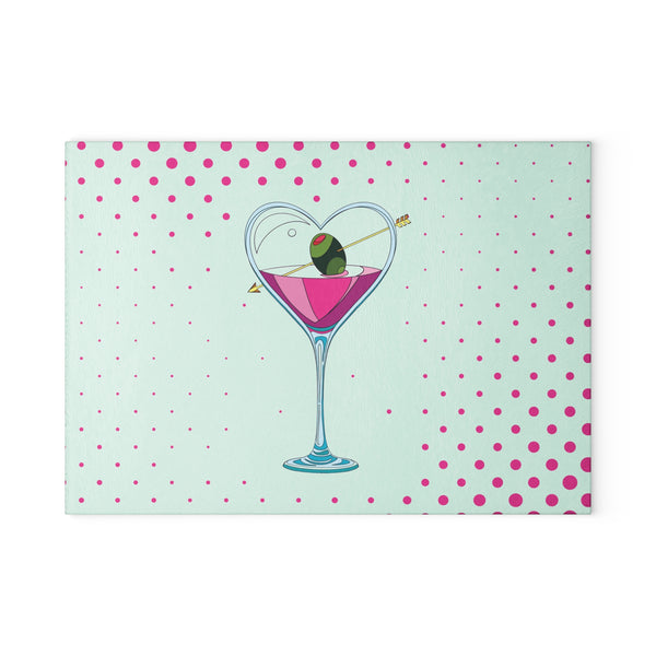 Love Cupids Martini Glass Cutting Board